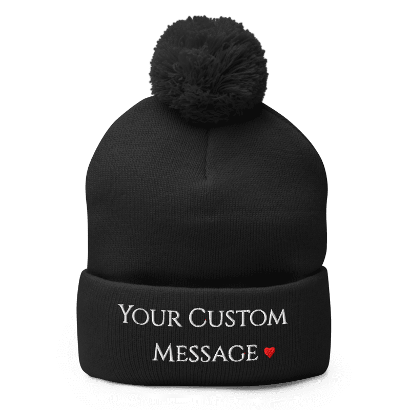 Pom-Pom Knit Cap