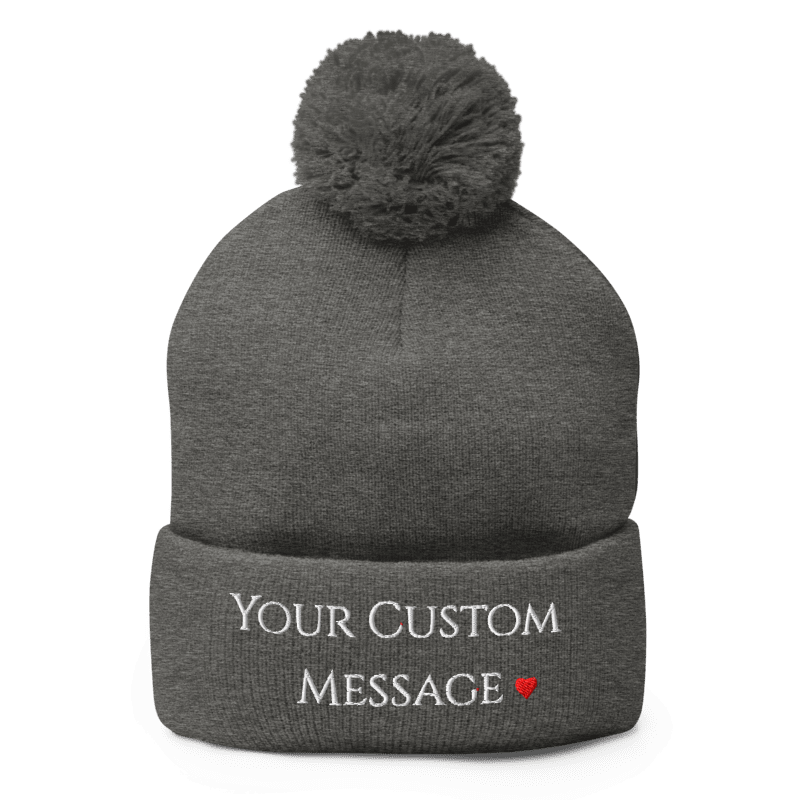 Pom-Pom Knit Cap
