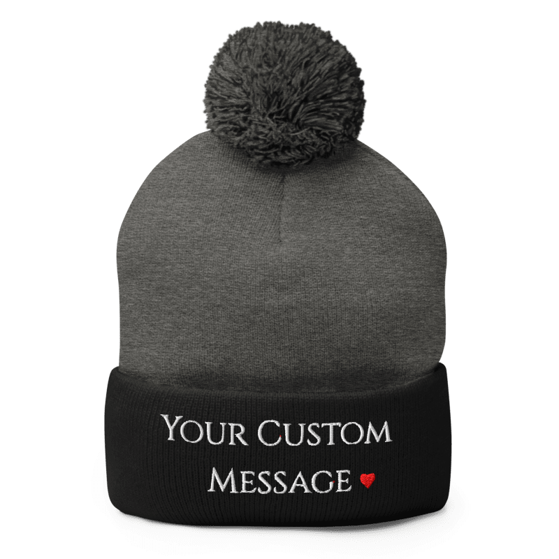 Pom-Pom Knit Cap