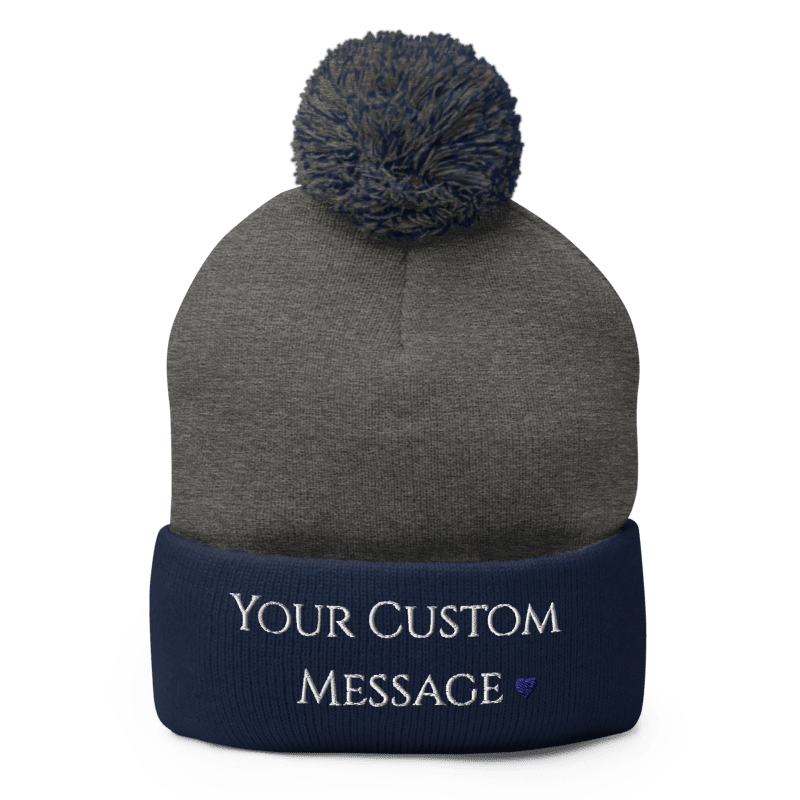 Pom-Pom Knit Cap