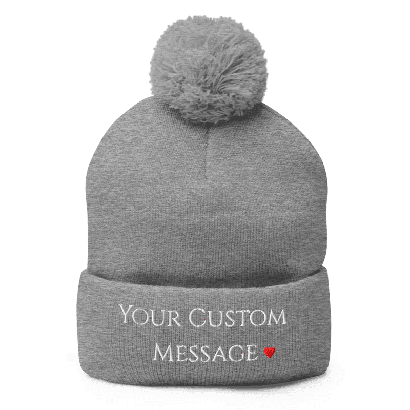 Pom-Pom Knit Cap