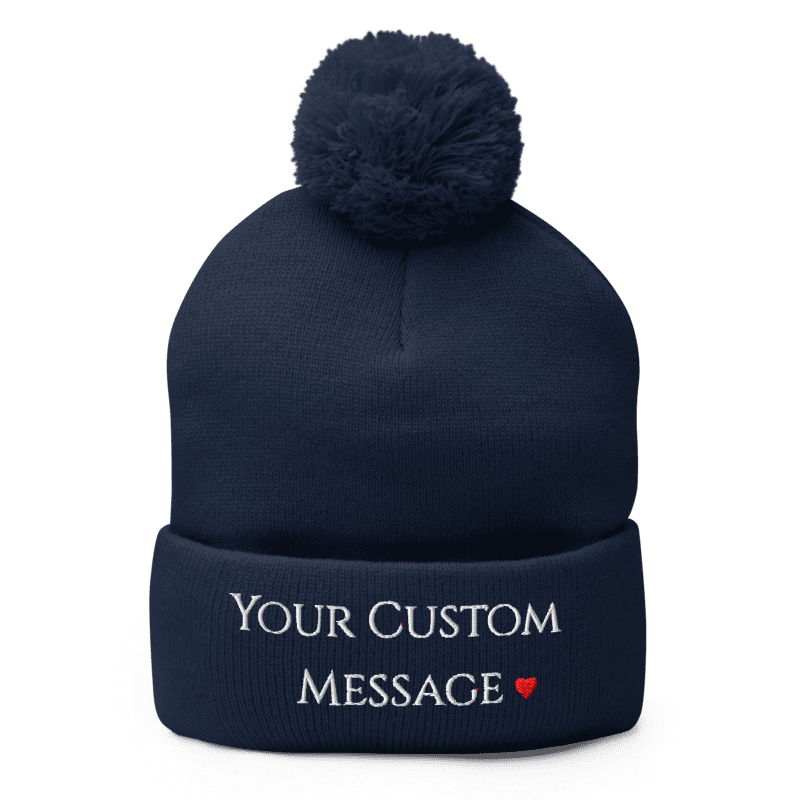 Pom-Pom Knit Cap