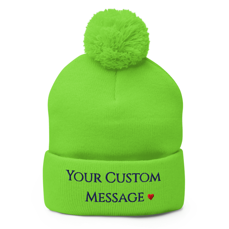 Pom-Pom Knit Cap