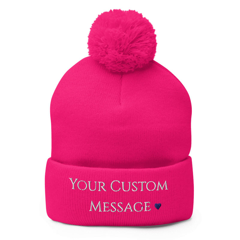 Pom-Pom Knit Cap