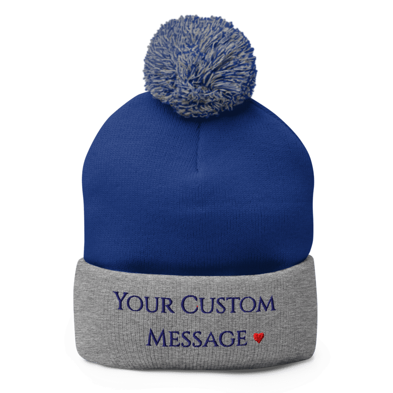 Pom-Pom Knit Cap