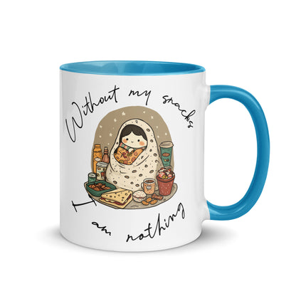 Without my snacks, I'm nothing: Ceramic Mug