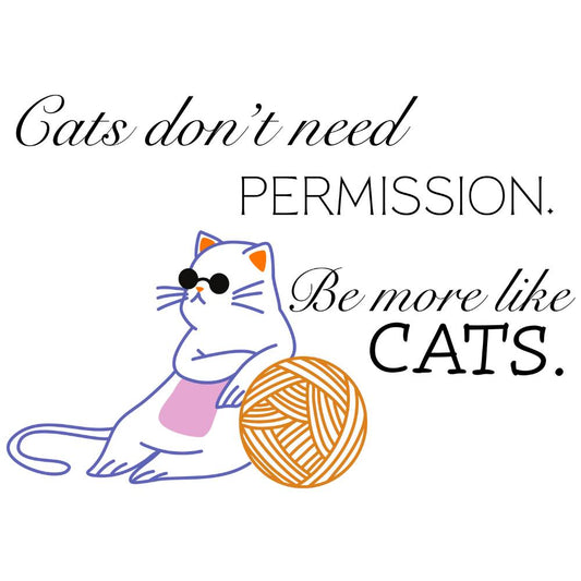 Cats don't need permission T-Shirt [Unisex]