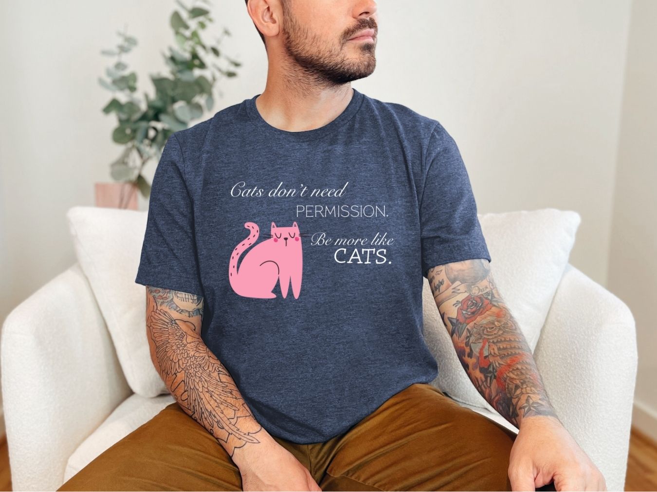 Cats don't need permission T-Shirt [Unisex]