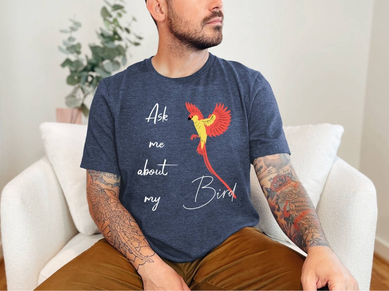 Ask me about my bird T-Shirt [Unisex]