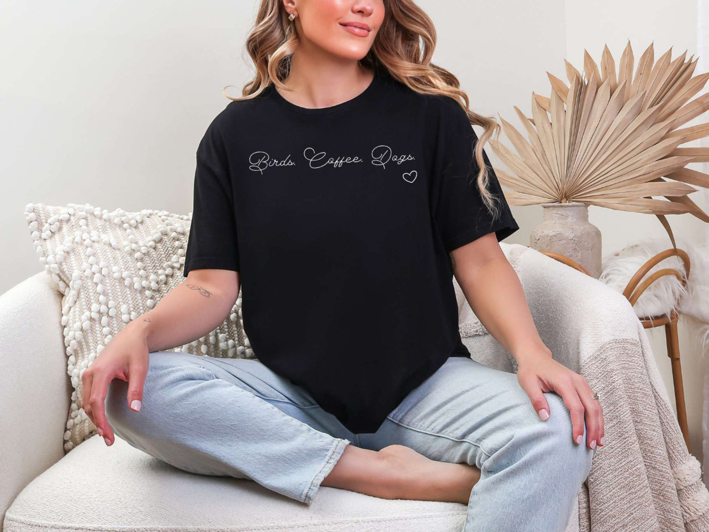 Birds. Coffee. Dogs. T-Shirt [Unisex]