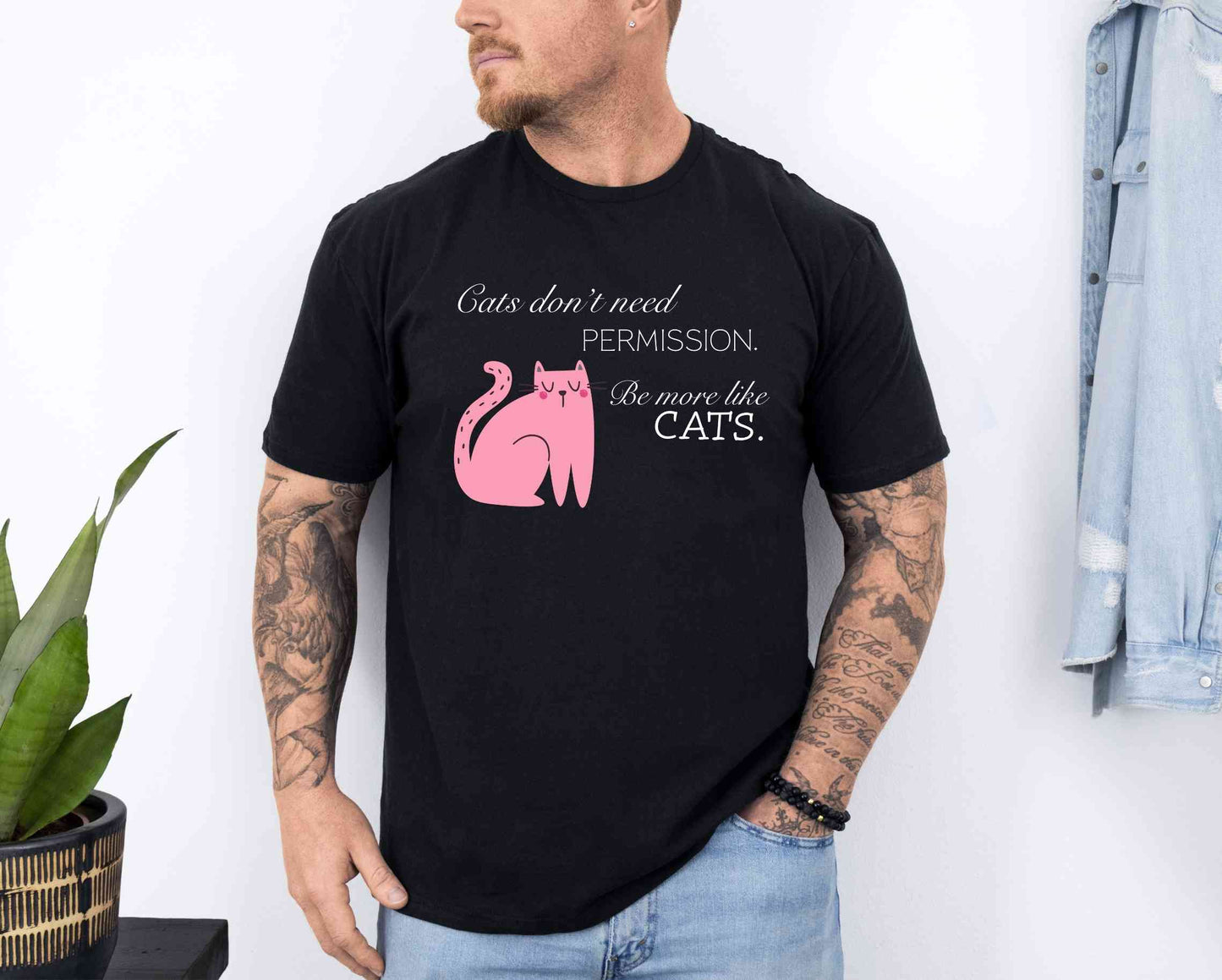 Cats don't need permission T-Shirt [Unisex]