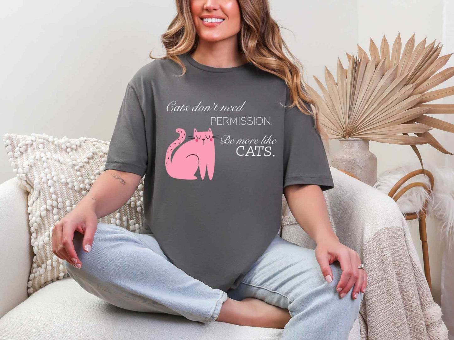 Cats don't need permission T-Shirt [Unisex]