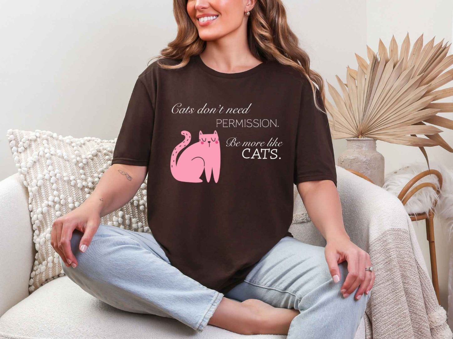 Cats don't need permission T-Shirt [Unisex]
