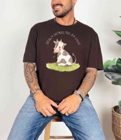 Easily distracted by Cows T-Shirt [Unisex]