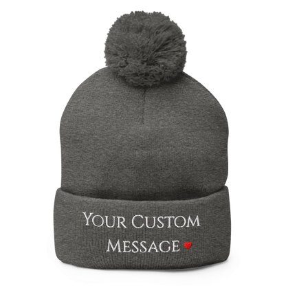 Pom-Pom Knit Cap