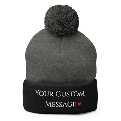 Pom-Pom Knit Cap