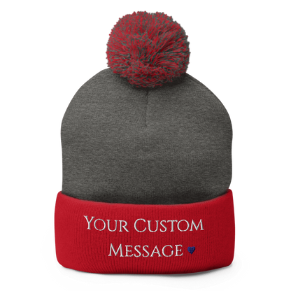 Pom-Pom Knit Cap