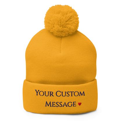 Pom-Pom Knit Cap