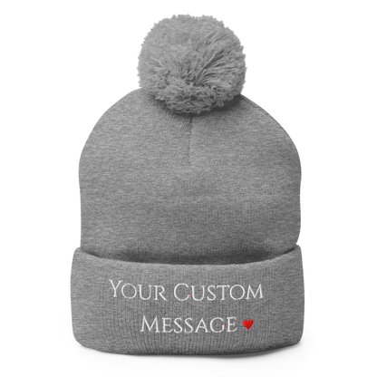 Pom-Pom Knit Cap