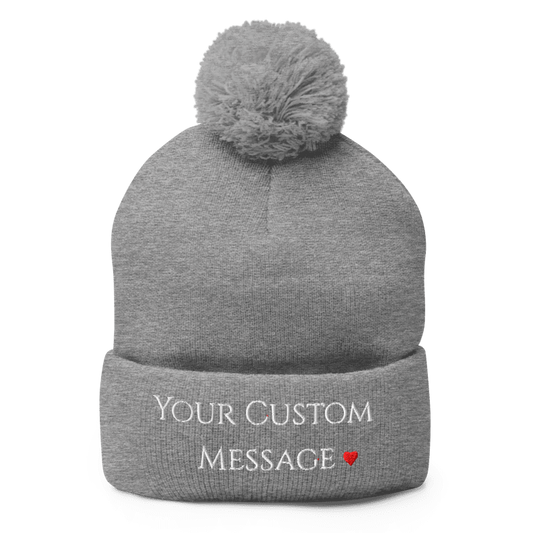 Pom-Pom Knit Cap