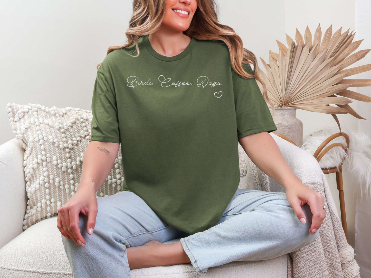 Birds. Coffee. Dogs. T-Shirt [Unisex]