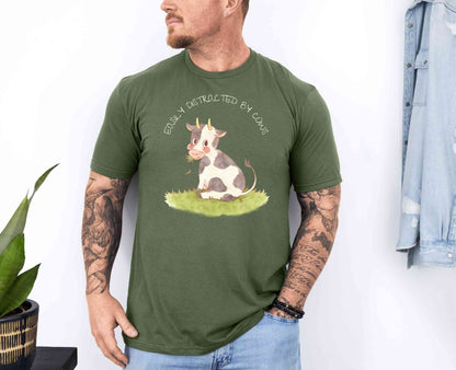 Easily distracted by Cows T-Shirt [Unisex]