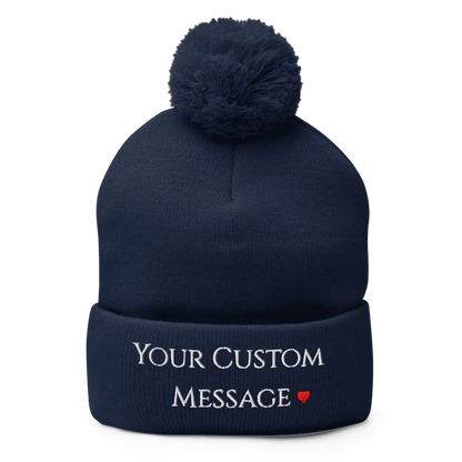 Pom-Pom Knit Cap