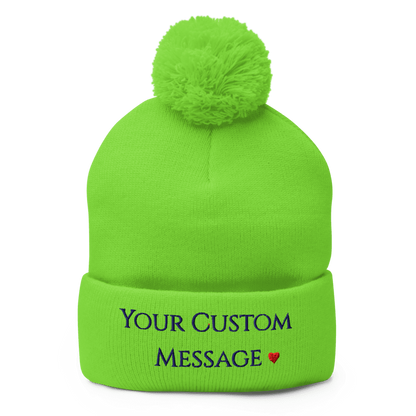 Pom-Pom Knit Cap