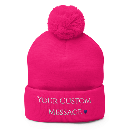 Pom-Pom Knit Cap