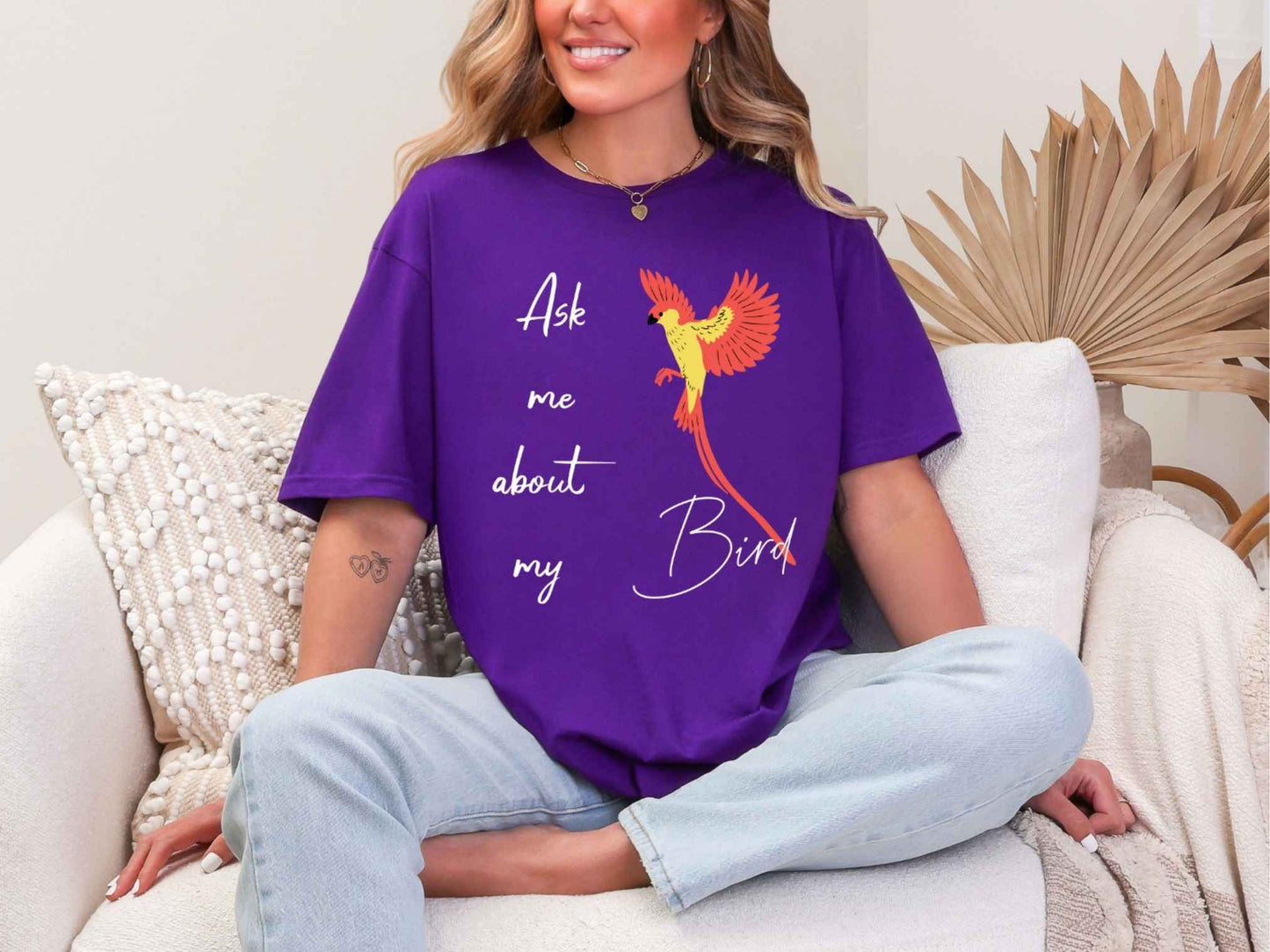 Ask me about my bird T-Shirt [Unisex]