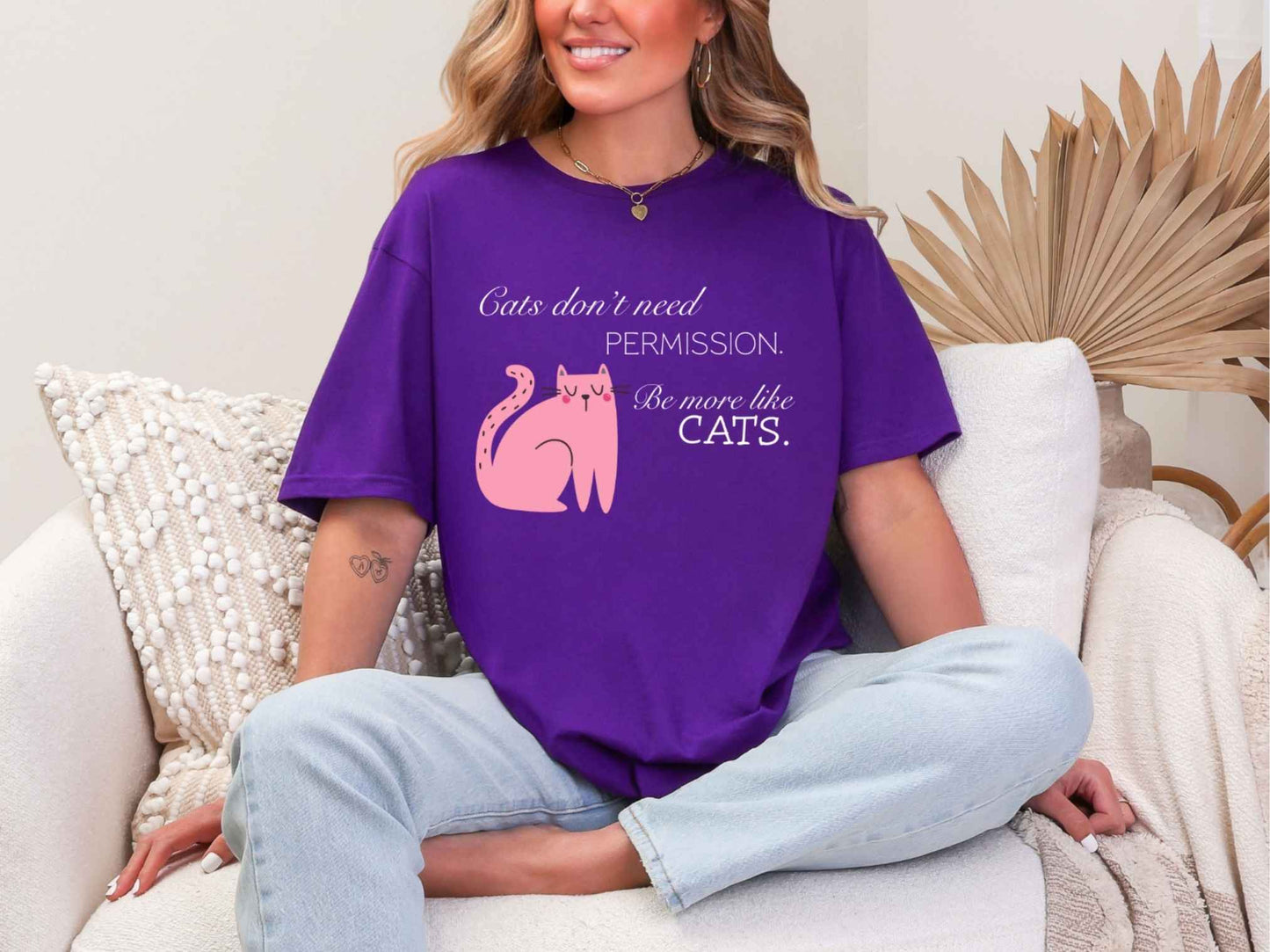 Cats don't need permission T-Shirt [Unisex]