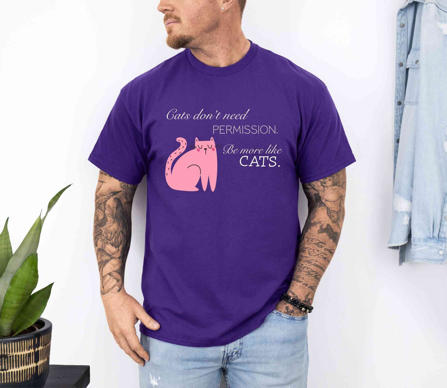 Cats don't need permission T-Shirt [Unisex]