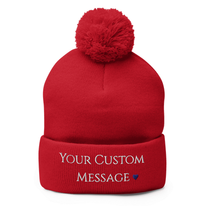Pom-Pom Knit Cap