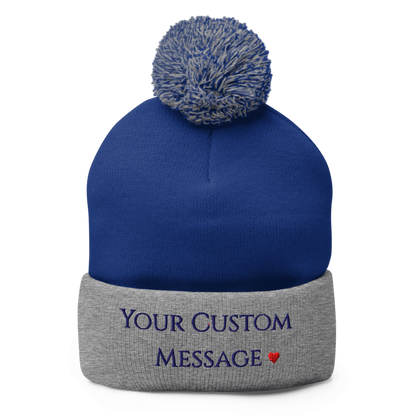 Pom-Pom Knit Cap