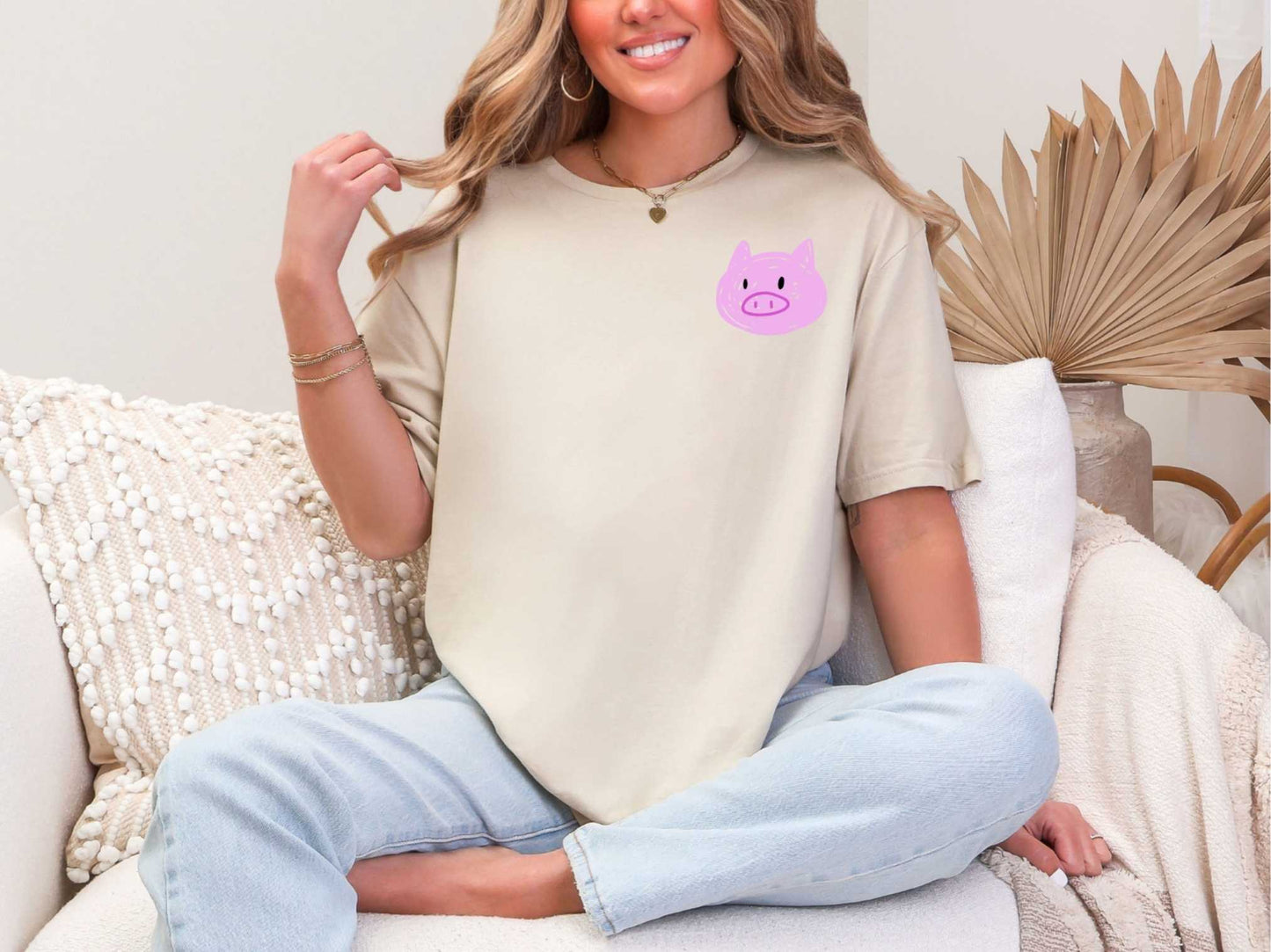 Patchwork Pig 🐷 T-Shirt [Unisex]