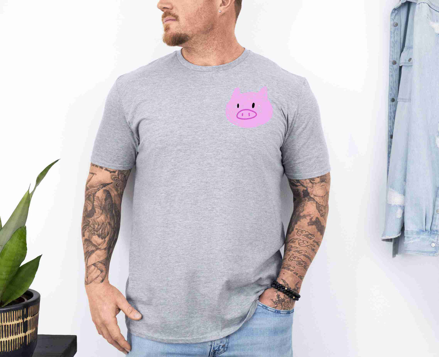 Patchwork Pig 🐷 T-Shirt [Unisex]