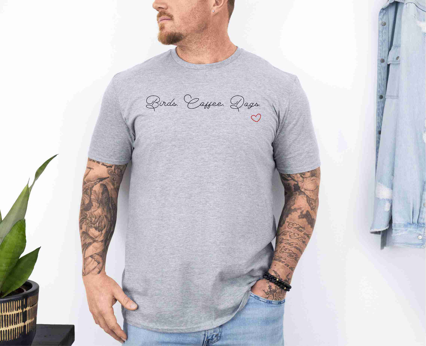Birds. Coffee. Dogs. T-Shirt [Unisex]
