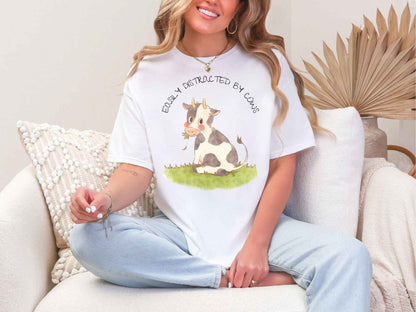 Easily distracted by Cows T-Shirt [Unisex]